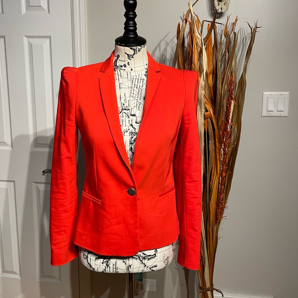 Zara Vintage Neon vibrant Summer Colorful Bright coastal cotton tailored S